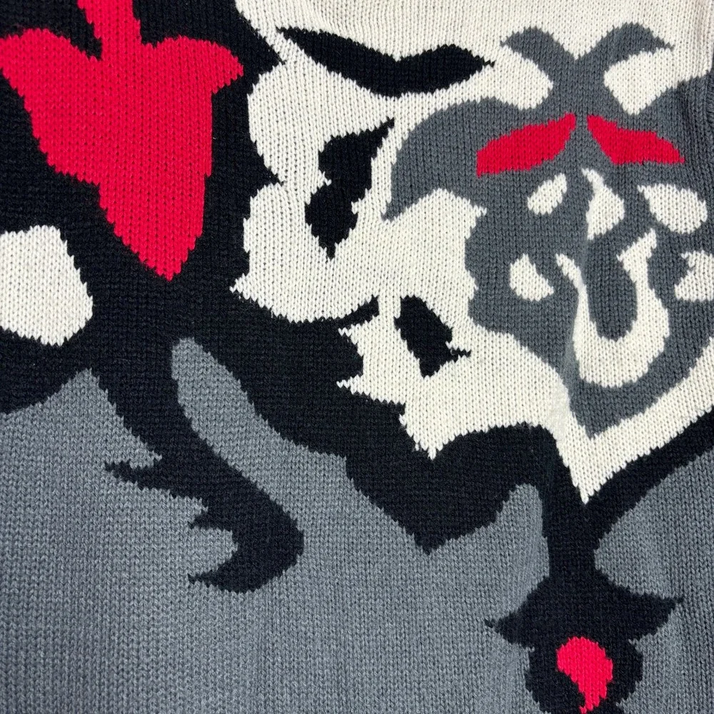 80s Harrington Park Statement Sweater Abstract Art Knit Womens Large‎ 42 Avant
